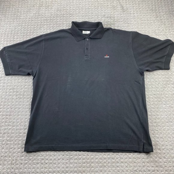 Vintage Guess Polo Shirt Men Extra Large XL Black Georges MARCIANO 80s 90s Vntg - Picture 1 of 10